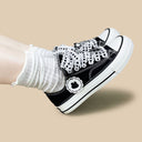 Kawaii Bunny Lace Bow Low Top Canvas Shoes - Unisex Bunny Bobo's House 