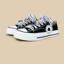 Kawaii Bunny Lace Bow Low Top Canvas Shoes - Unisex Bunny Bobo's House 