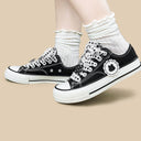 Kawaii Bunny Lace Bow Low Top Canvas Shoes - Unisex Bunny Bobo's House 
