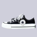 Kawaii Bunny Lace Bow Low Top Canvas Shoes - Unisex Bunny Bobo's House M 3 | W 5 | EU 35 