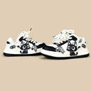 Kawaii Capsule Cat Black and White Casual Sneakers – Unisex Cat Bobo's House 