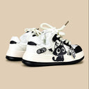 Kawaii Capsule Cat Black and White Casual Sneakers – Unisex Cat Bobo's House 