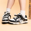 Kawaii Cat Chunky Black Shoes - Unisex Bobo's House 