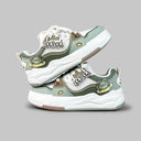 Kawaii Crown Frog Prince Casual Green Shoes - Women's Frog Bobo's House 