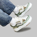 Kawaii Crown Frog Prince Casual Green Shoes - Women's Frog Bobo's House 