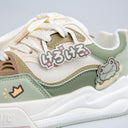 Kawaii Crown Frog Prince Casual Green Shoes - Women's Frog Bobo's House 