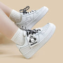 Kawaii Friendly Puppy Casual White Shoes - Unisex Bobo's House 