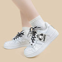 Kawaii Friendly Puppy Casual White Shoes - Unisex Bobo's House 
