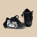 Kawaii Neko Midnight Black Chunky Shoes - Unisex Shark Bobo's House 