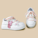 Kawaii Puff the Axolotl Pink Chunky Platform Sneakers - Women's Axolotl Bobo's House 