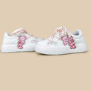 Kawaii Puff the Axolotl Pink Chunky Platform Sneakers - Women's Axolotl Bobo's House 