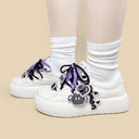 Kawaii Purple Demon Chunky Sneakers - Women's Ghost Bobo's House 