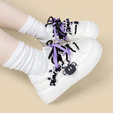 Kawaii Purple Demon Chunky Sneakers - Women's Ghost Bobo's House 