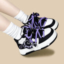 Kawaii Purple Demon Chunky Sneakers - Women's Ghost Bobo's House 