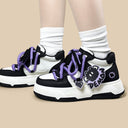 Kawaii Purple Demon Chunky Sneakers - Women's Ghost Bobo's House 