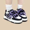 Kawaii Purple Demon Chunky Sneakers - Women's Ghost Bobo's House 
