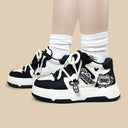 Kawaii Raccoon Chunky Mid Top Shoes - Women's Ghost Bobo's House 