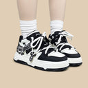 Kawaii Raccoon Chunky Mid Top Shoes - Women's Ghost Bobo's House 
