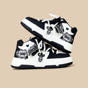 Kawaii Raccoon Chunky Mid Top Shoes - Women's Ghost Bobo's House 