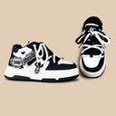 Kawaii Raccoon Chunky Mid Top Shoes - Women's Ghost Bobo's House 