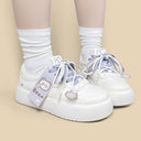 Lavender Bear Charm Chunky Sneakers - Women's Bear Bobo's House 