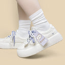 Lavender Bear Charm Chunky Sneakers - Women's Bear Bobo's House 