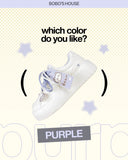 Lavender Bear Charm Chunky Sneakers - Women's Bear Bobo's House 