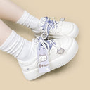 Lavender Bear Charm Chunky Sneakers - Women's Bear Bobo's House 