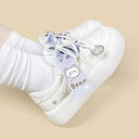 Lavender Bear Charm Chunky Sneakers - Women's Bear Bobo's House 