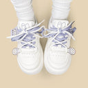 Lavender Bear Charm Chunky Sneakers - Women's Bear Bobo's House 