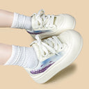Lavender Daydream Print Chunky Sneakers - Women's Floral Bobo's House 