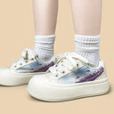Lavender Daydream Print Chunky Sneakers - Women's Floral Bobo's House 