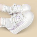 Lilac Floral Dream Chunky Sneakers - Women's Floral Bobo's House 
