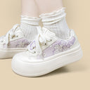 Lilac Floral Dream Chunky Sneakers - Women's Floral Bobo's House 