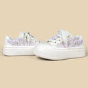 Lilac Floral Dream Chunky Sneakers - Women's Floral Bobo's House 