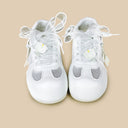 Lily of the Valley White Mesh Sneakers – Women’s Floral Bobo's House 
