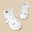 Lily of the Valley White Mesh Sneakers – Women’s Floral Bobo's House 