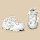 Lily of the Valley White Mesh Sneakers – Women’s Floral Bobo's House 