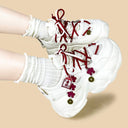 Lucky Charm Coin Kawaii Chunky Sneakers – Unisex Floral Bobo's House 