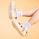 Lucky Fish Chunky Sole White Sneakers - Women's Bobo's House 