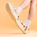 Lucky Fish Chunky Sole White Sneakers - Women's Bobo's House 