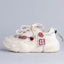 Lucky Fish Chunky Sole White Sneakers - Women's Bobo's House US 5 | EU 35 
