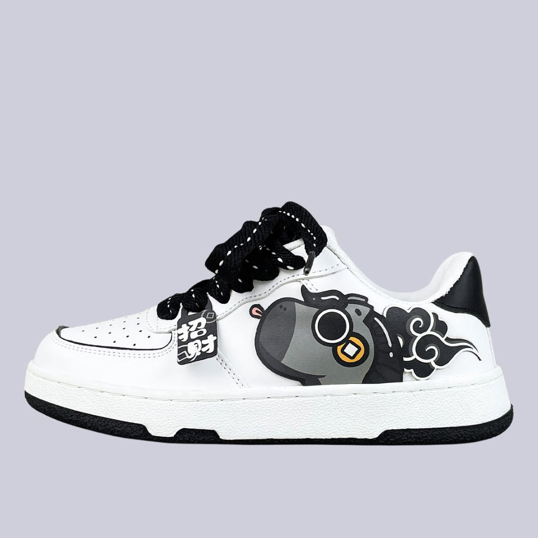 Lucky Horse Casual White Sneakers - Unisex Horse Bobo's House M 3 | W 5 | EU 35 