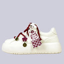 Lucky Neko Fortune White Chunky Sneakers – Women's Cat Bobo's House US 5 | EU 35 