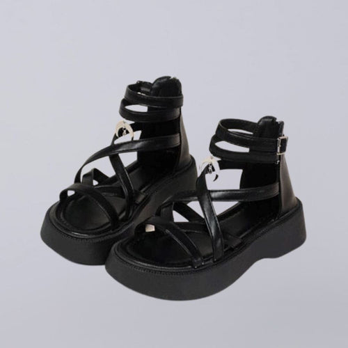 Luna Moon Leather Platform Gladiator Sandals - Women's 0 Bobo's House US 5 | EU 35 