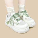 Matcha Dino Rawr Chunky Mesh Platform Sneakers – Women's Dinosaur Bobo's House 