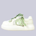 Matcha Dino Rawr Chunky Mesh Platform Sneakers – Women's Dinosaur Bobo's House US 5 | EU 35 
