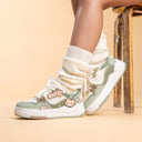 Matcha Mocha Kitty Cafe Green Shoes - Women's Cat Bobo's House 