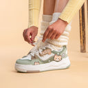 Matcha Mocha Kitty Cafe Green Shoes - Women's Cat Bobo's House 