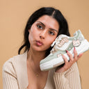 Matcha Mocha Kitty Cafe Green Shoes - Women's Cat Bobo's House 